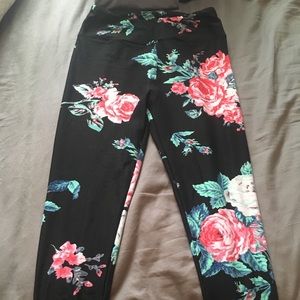 Floral LuLaRoe leggings